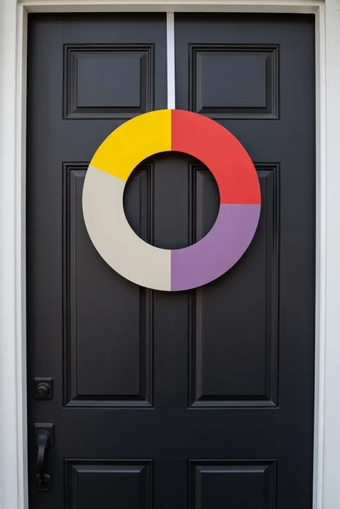 Color-Block Wreath