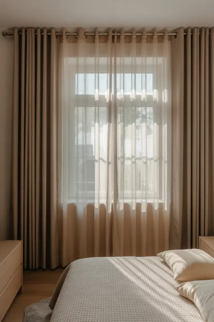 Layered Window Treatments