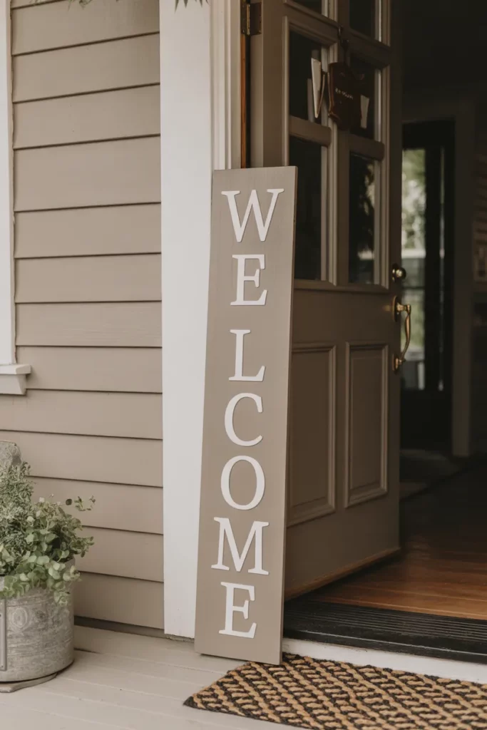 Minimalist Welcome Sign