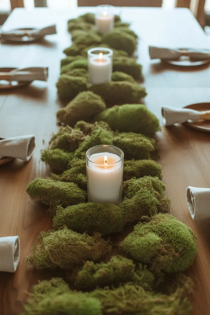 Moss and Candles