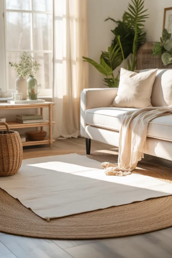 Neutral Layered Rugs