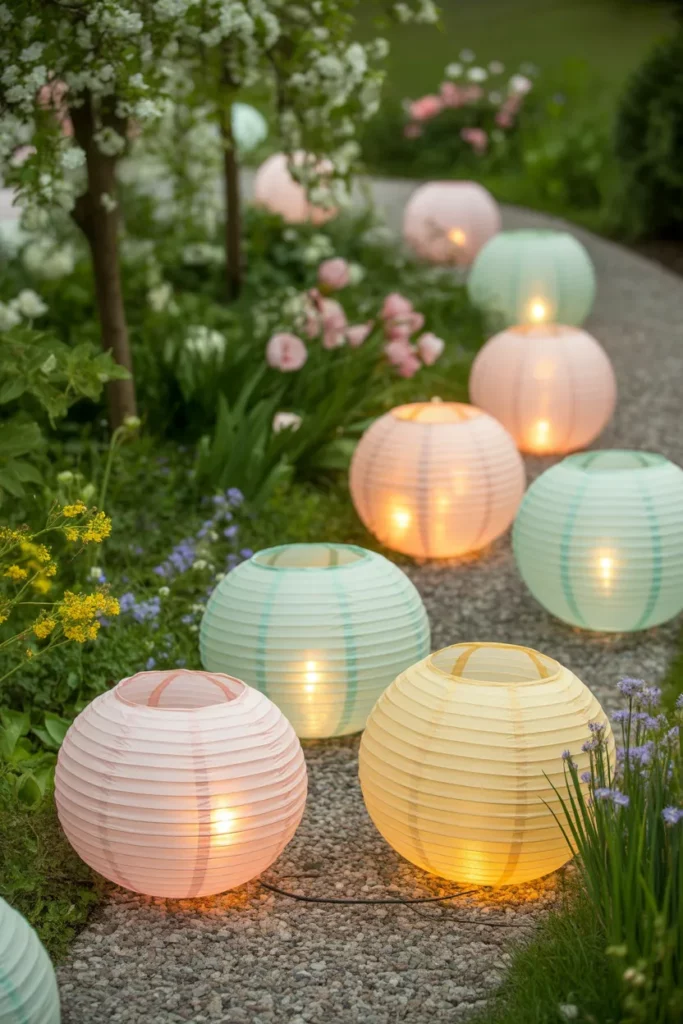 Pastel Garden Lanterns