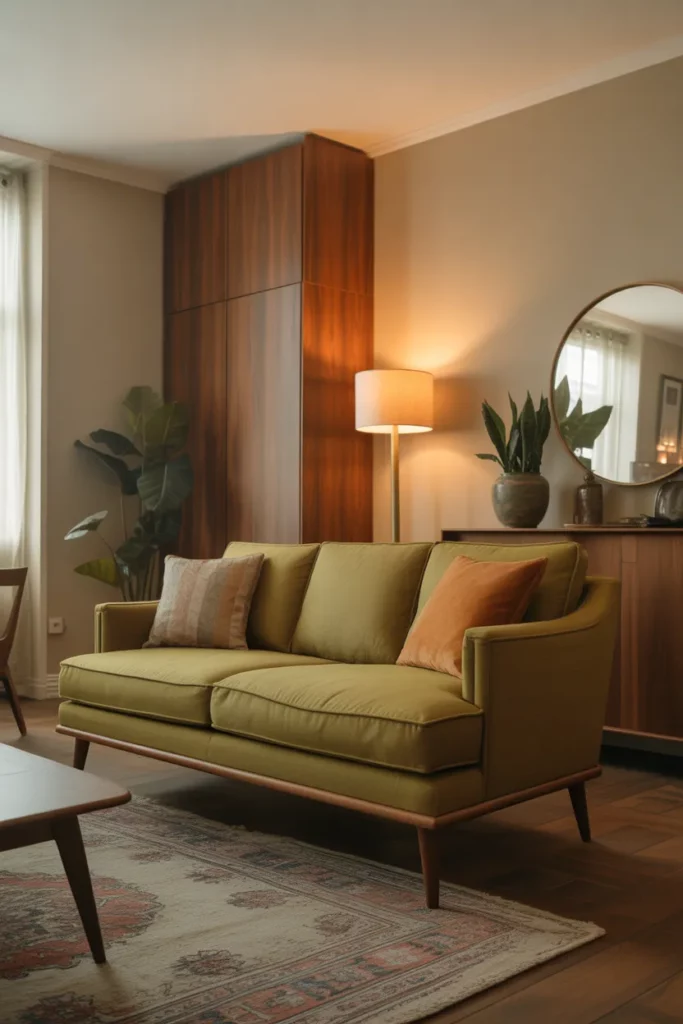 Retro Mid-Century Sofa