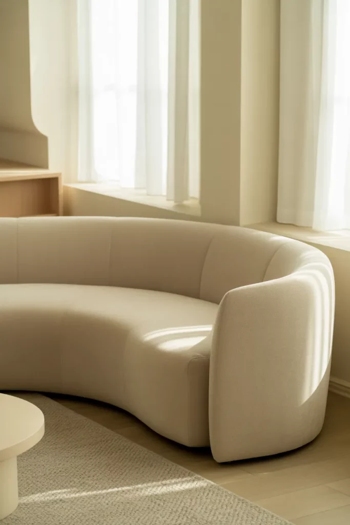 Rounded Corner Sofa