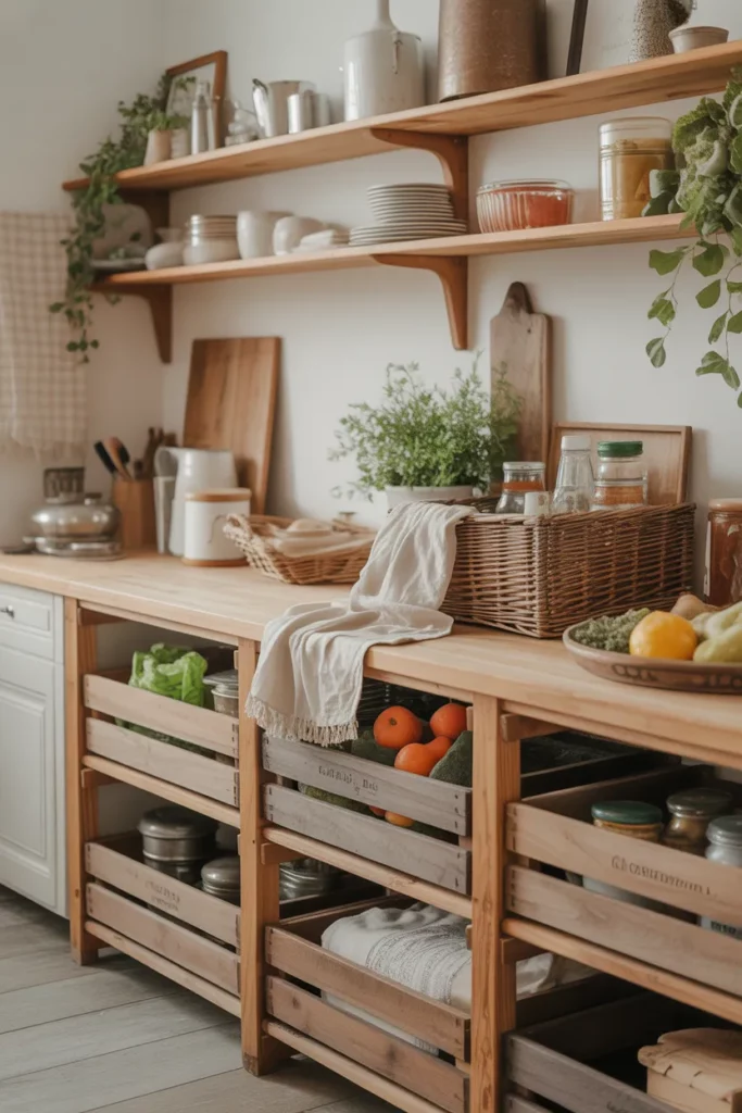 Rustic Crate Storage