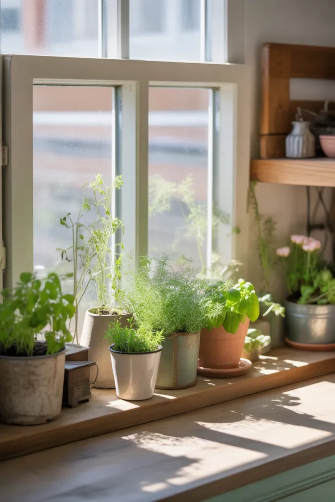 Spring Garden Window Display