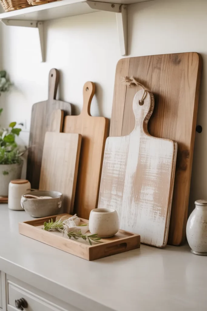 Whitewashed Wood Accents