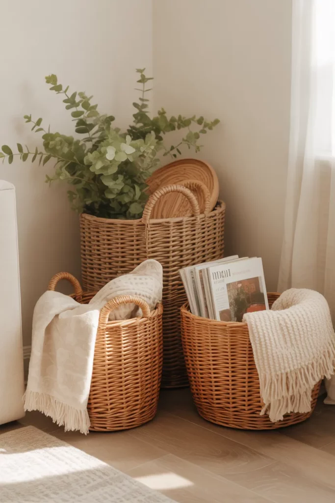 Woven Basket Storage